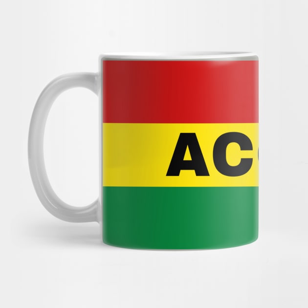 Accra City in Ghana Flag Colors by aybe7elf